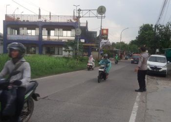 Strong Point Pagi Dalam Wujud Nyata Kehadiran Anggota Polsek Petir Polres Serang Ditengah Masyarakat