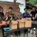 Respon Aduan Masyarakat, Unit Reskrim Polsek Petir dan Pol PP Kec. Petir melaksanakan Razia Miras di Darkum Polsek Petir Polres Serang
