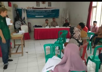 Sinergitas (TNI-POLRI) Polsek Wanasalam Polres Lebak dengan Anggota Posmil Wanasalam Laksanakan Sambang Jalin Komunikasi dengan warga dalam rangka Harkamtibmas