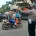 Personil Lalu lintas Polsek Cilegon Polres Cilegon Polda Banten Laksankan Pengaturan Lalulintas
