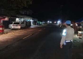 Cegah Aksi Kejahatan dan Tindak Kriminalitas Jalanan Polsek Wanasalam Melaksanakan Giat Patroli Malam