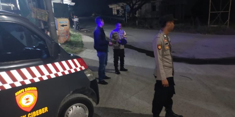 Cegah Tawuran pemuda dan Balap Liar di Malam hari!!! Polsek Cibeber Polres Cilegon Polda Banten lakukan KRYD malam hari