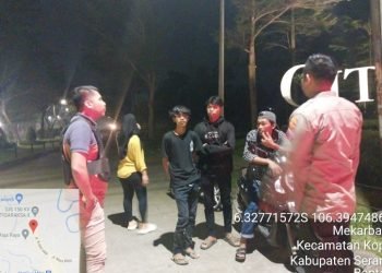 Antisipasi Gangguan Kamtibmas Malam Minggu Polsek Kopo Polres Serang Giatkan Patroli Dialogis