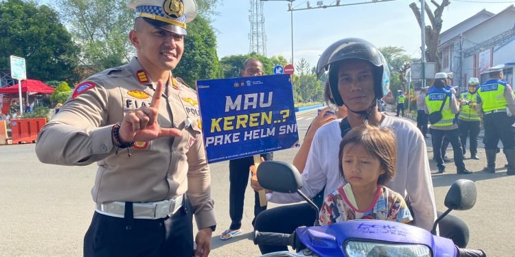 Hari Kedua Ops Patuh Maung 2023, Sat Lantas Polres Lebak Gelar Operasi di Alun-alun Rangkasbitung