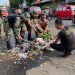 Bersihkan Lingkungan, Polres Lebak bersama Kodim 0603 Lebak Bersihkan Sampah di Areal Terminal Sunan Kalijaga