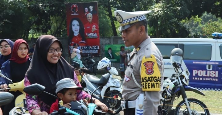 7 Sasaran Operasi Patuh Maung 2023 Hari Ke 7 Sat Lantas Polres Cilegon laksanakan Di Car Free Day