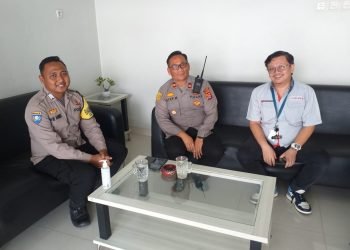 Eratkan Silaturahmi & Komunikasi aktif, Personil Polsek Cibeber sambangi Perusahan Gudang Djarum Cibeber