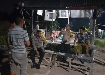 Personil Polsek Cibeber, Sosialisasikan pelayanan 110 di lingkungan Jerang Cibeber