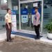 Hampiri Satpam Bank BRI Bhabinkamtibmas Polsek Rangkasbitung Polres Lebak Berikan Penyuluhan Kamtibmas