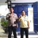 Anggota piket Polsek warunggunung Aipda Hendra Ciptakan Kamtibmas yang aman dan kondusif, melaksanakan patroli dialogis di malam hari ke Bank BRI di wilayah Warunggunung