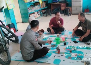 Jaga Kondusifitas, Kaspkt Bersama Kanit Intelkam Polsek Curugbitung Polres Lebak Melaksanakan Sambang Beri Himbauan Kamtibmas