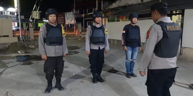 Mengantisipasi Gangguan Keamanan, KA SPK Polsek Petir Polres Serang Gelar Sispam Mako