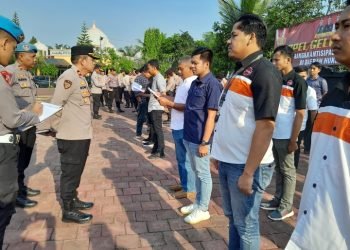 Sidak Giat Apel Pagi dipimpin oleh Waka Polres Lebak Kompol Nono Hartono, SH, MH