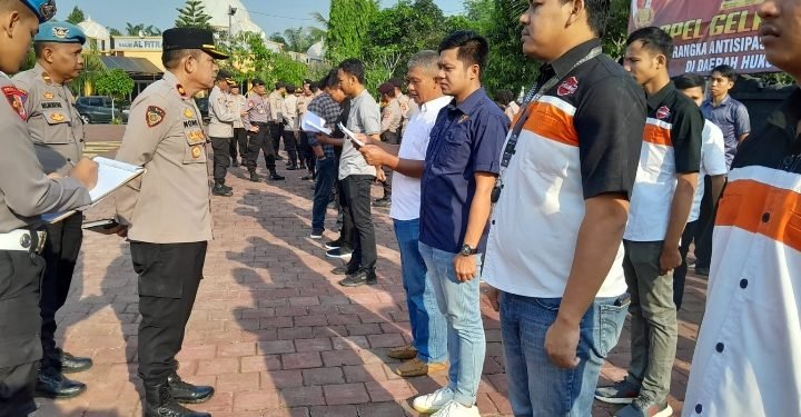 Sidak Giat Apel Pagi dipimpin oleh Waka Polres Lebak Kompol Nono Hartono, SH, MH