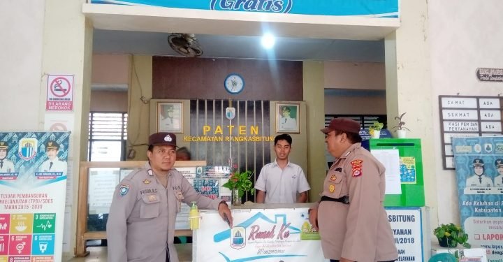 Kunjungi Staf Kecamatan Rangkasbitung Anggota Polsek Rangkasbitung Polres Lebak Berikan Edukasi Kamtibmas