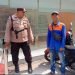 Bhabinkamtibmas Polsek Rangkasbitung Polres Lebak Cek Parkiran di Depan Bank BNI Rangkasbitung