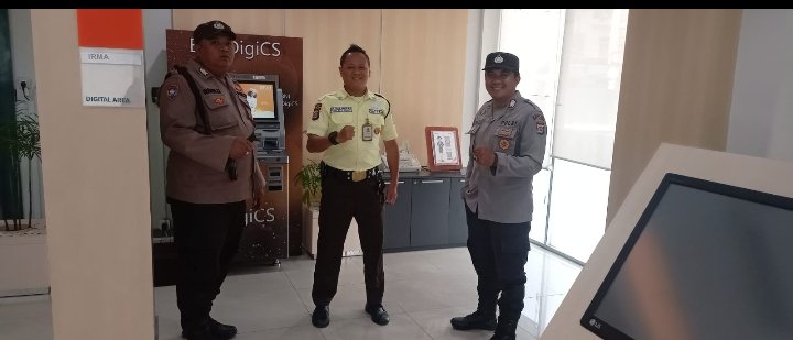 Rutin Anggota Polsek Rangkasbitung Polres Lebak Giat Patroli Ke ATM Bank BNI