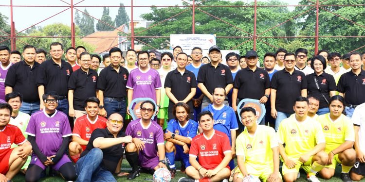 Perkuat Sinergisitas, Polri dan Jurnalis Gelar Seven Soccer