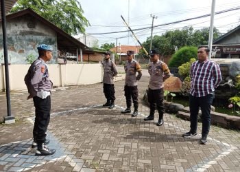 Pengamanan Markas !!! Polsek Puloampel Polres Cilegon Polda Banten implementasikan SOP dalam kesehariannya guna mendukung program Quick Wins Presisi Polri