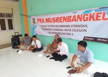 Bhabinkamtibmas Polsek Ciwandan Polres Cilegon Polda Banten Ikuti Kegiatan Pra Musrenbangkel
