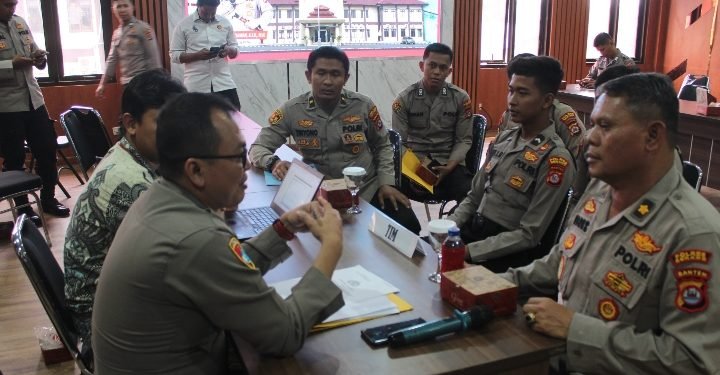 Polres Serang Terima Kunjungan Tim Puslitbang Polri