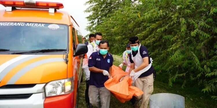 Temu Mayat di area pagar jalan tol KM 91 Kelurahan Gedong dalem Kecamatan Jombang Kota Cilegon