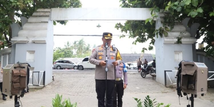 Polda Banten Gelar Apel Pengamanan Objek Wisata pada Libur Lebaran 2024