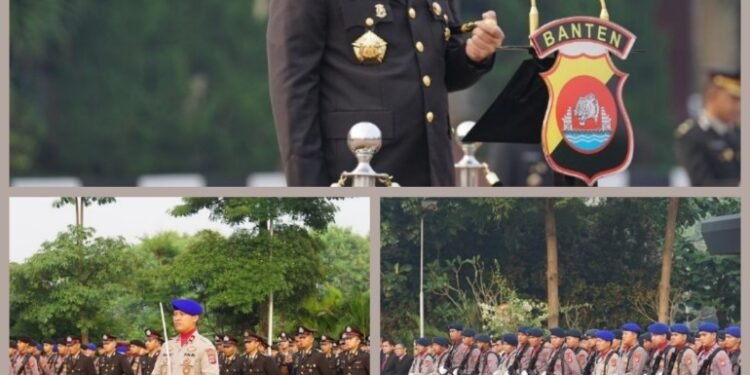 Ratusan Personil Polda Banten Ikuti Upacara Peringatan Hari Lahir Pancasila