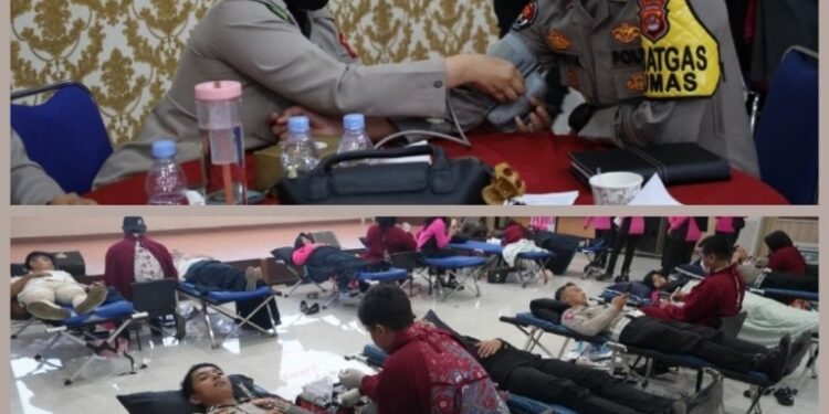 Sambut HUT Bhayangkari Ke-72 Polda Banten Gelar Aksi Donor Darah