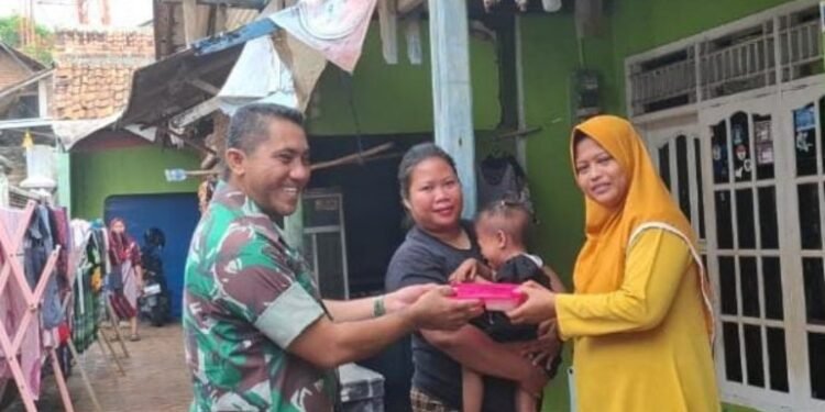 Sertu Jufri Babinsa Koramil 0602-06/Kramatwatu Sukseskan Program Percepatan Penurunan Stunting