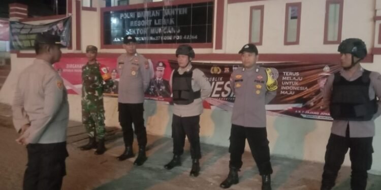 Antisipasi Kerawanan Malam Minggu, Kapolsek Muncang Pimpin Patroli KRYD Malam Minggu