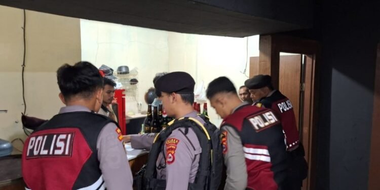 Polres Serang Berhasil Amankan Miras di Tempat Hiburan Malam