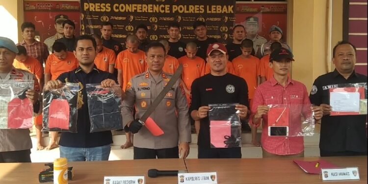 Polres Lebak Berhasil Amankan 9 Pelaku Curas Curat Curanmor di wilayah Hukum Polres Lebak