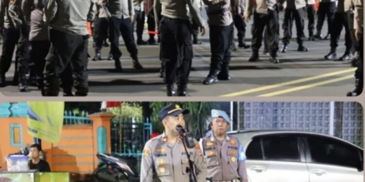 Kedatangan Jemaah Haji kloter 43 dan 64 kota Cilegon diamankan oleh Polres Cilegon