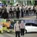 Kedatangan Jemaah Haji kloter 43 dan 64 kota Cilegon diamankan oleh Polres Cilegon