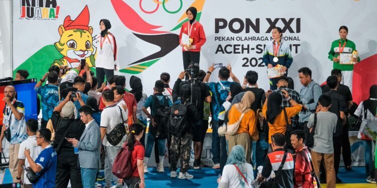 Atlet Taekwondo Polri Koleksi Emas, Perak dan Perunggu di PON XXI Aceh Sumut