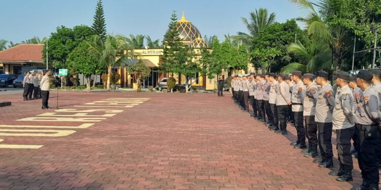 Antisipasi Gangguan Kamtibmas Jelang Pelantikan Presiden, Polres Lebak Laksanakan Pam Penyekatan