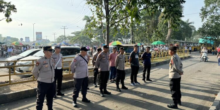 Polres Serang Gelar Apel Pengamanan Kampanye Paslon Bupati Serang Nomor Urut 01