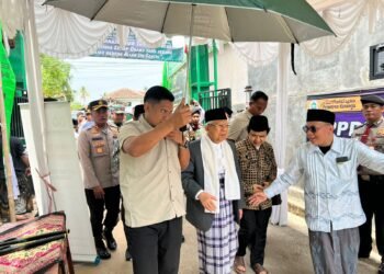Kapolres Pandeglang Lakukan Pengamanan Kedatangan Wapres di Pesantren Kananga