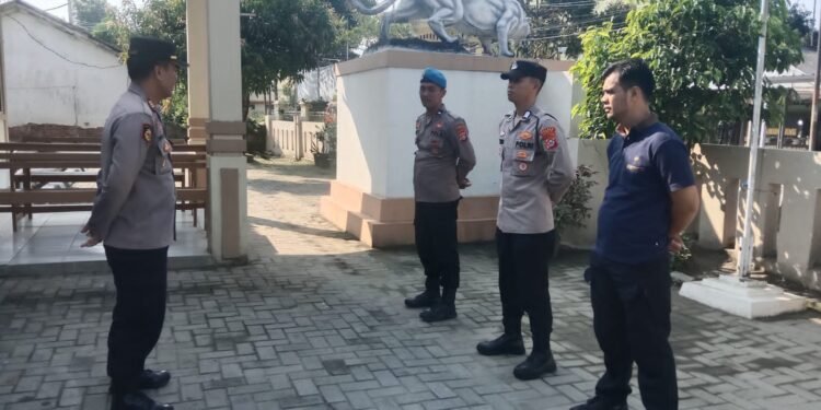 Kapolsek Cimarga Polres Lebak Sampaikan APP Kepada Anggota Saat Apel Konsolidasi Pam Giat OMP 2024