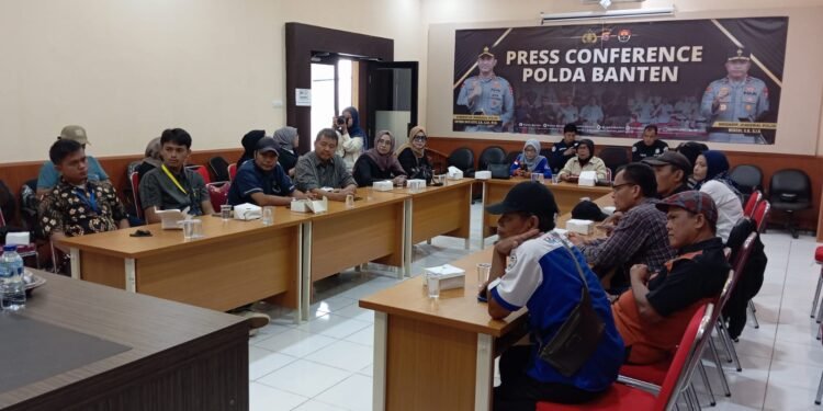 Bidhumas Polda Banten Gelar Kemitraan Silaturahmi dan Diskusi Bersama Insan Media