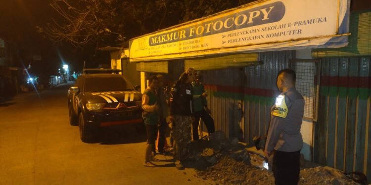 Personil Polsek Ciwandan Dengan Cara Patroli Malam Rutin, Jaga Stabilitas Kamtibmas