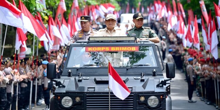Presiden Prabowo Disambut Meriah di Pembukaan Apel Kasatwil Polri 2024