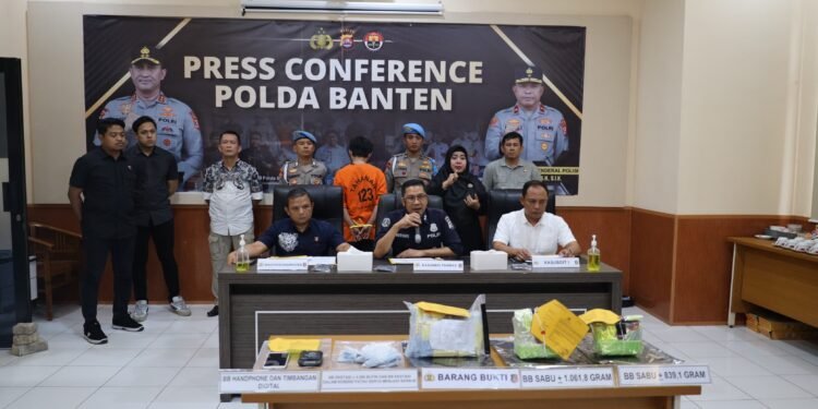 Ditresnarkoba Polda Banten Berhasil Amankan Sabu 1.900,9 g dan 4.286 butir Ekstasi