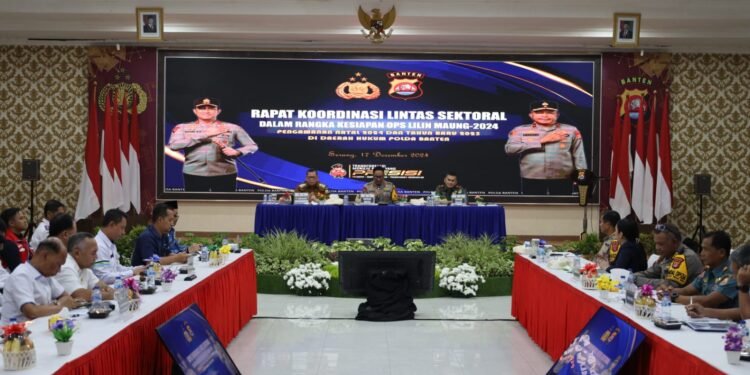 Polda Banten Gelar Rakor Lintas Sektoral Ops Lilin Maung 2024