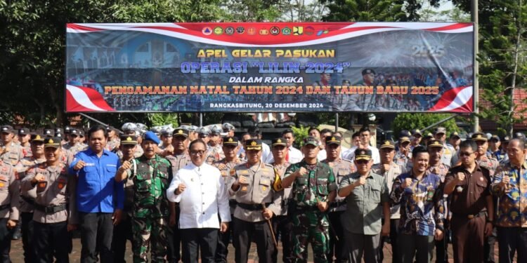 Kapolres Lebak Pimpin Apel Apel Gelar Pasukan Ops Lilin Maung 2024 di Lapangan Mapolres Lebak
