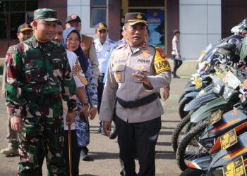 Polres Pandeglang Gelar Apel Pergeseran Pasukan Operasi Lilin Maung 2024