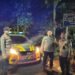 Potroli Blue Light polsek purwakarta Pos Satpam Perumahan Krakatau Stell dan sampaikan himbauan kamtibmas