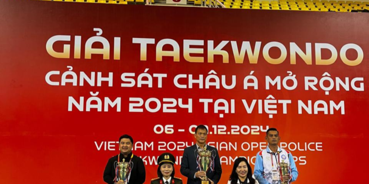 Tim Garuda Bhayangkara Presisi Juara Umum ke-2 di Ajang Taekwondo Polisi Terbuka Vietnam