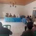 Bhabinkamtibmas Polsek Rangkasbitung Polres Lebak Hadiri Sosialisasi Rencana Penyaluran Pupuk Bersubsidi Di Desa Aweh